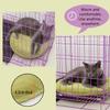 Calming Cat Bed, Washable Flannel Pet Mat, Double-Sided, Brown, Round, 55 cm view 4