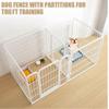 MIDUOLAI Black Metal Dog Playpen, 160 × 80 × 80 cm, 7-Piece Adjustable Indoor/Outdoor Pen for Small to Medium Dogs view 3