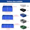Temporary Fish Holding Tank with Drain Valve, Easy to Assemble, 1 x 1 m Canvas Aquarium Pool for Turtle Breeding view 2