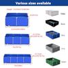 Temporary Fish Holding Tank with Drain Valve, 1 x 1 m Canvas Aquarium Pool for Turtle Breeding view 2