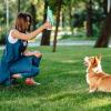 750 mL Stainless Steel Dog Water Bottle with Bowl, Leakproof view 2
