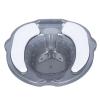 Sitz Bath Toilet Seat for Hemorrhoid and Perineal Relief, 2,500 mL, Soft TPR Cushion, Light Gray view 1