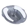 Sitz Bath Toilet Seat for Hemorrhoid and Perineal Relief, 2,500 mL, Soft TPR Cushion, Light Gray view 2