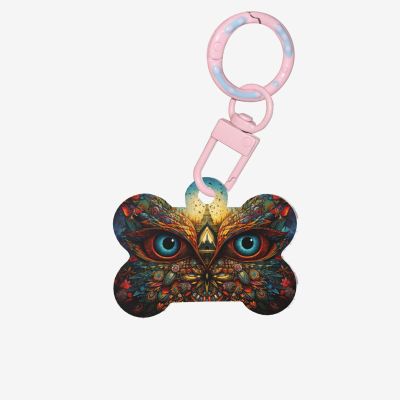 Mysterious and Fantastical Owl Personalized Acrylic Pet Tags