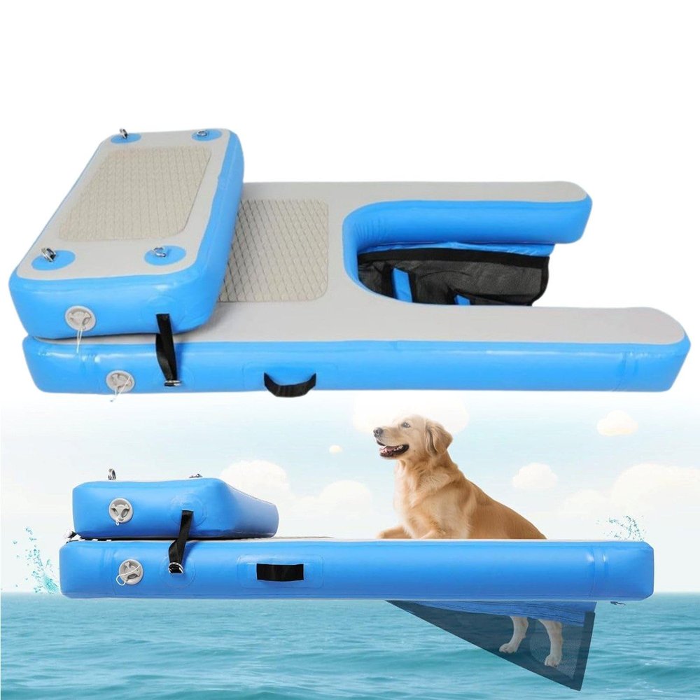 Inflatable Dog Ramp with Anti-Slip Surface, Supports up to 90.7 kg