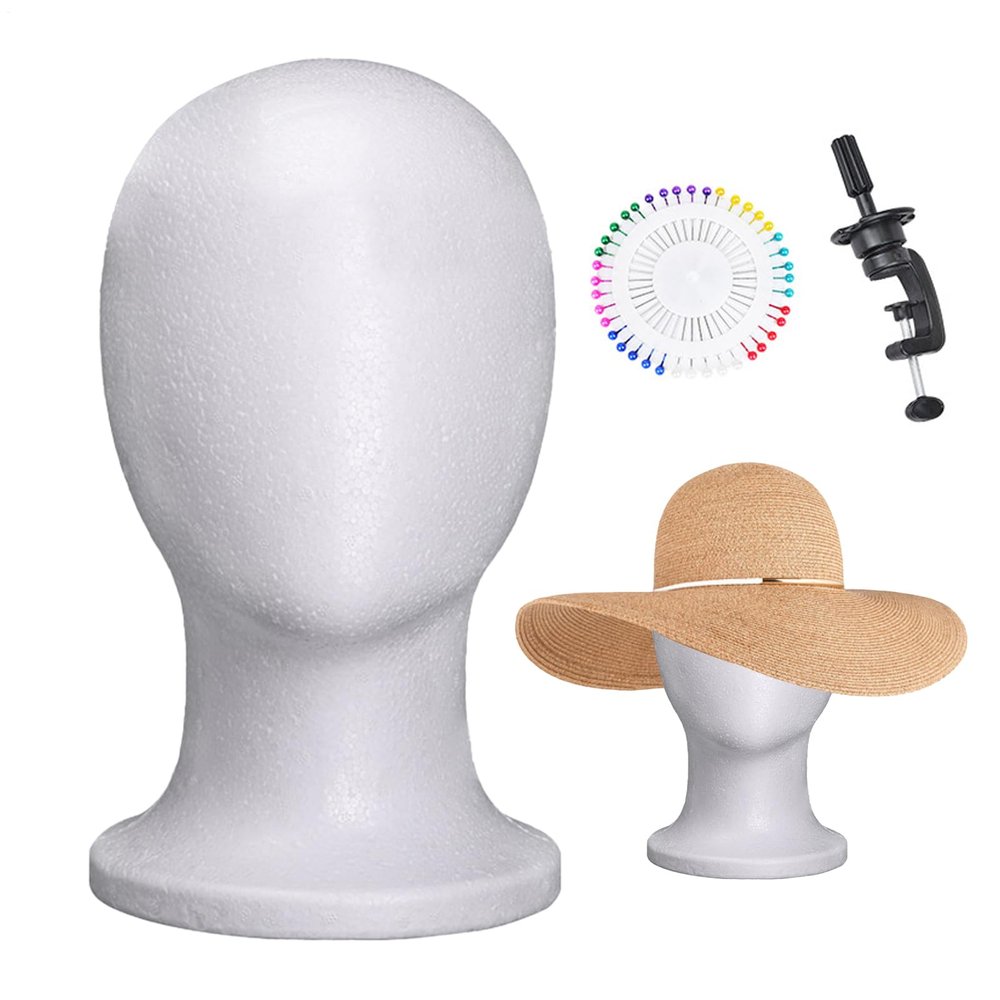 Foam Mannequin Head | Wig Styling and Beauty Training Setup