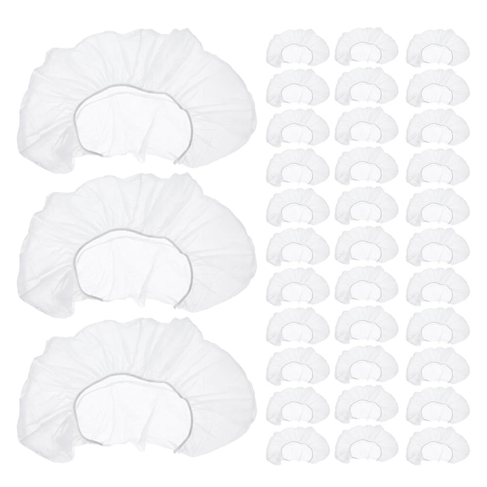 COOLHIYA 100-Pack Disposable U-Shaped Headrest Covers, White