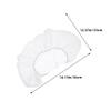 COOLHIYA 100-Pack Disposable U-Shaped Headrest Covers, White view 2