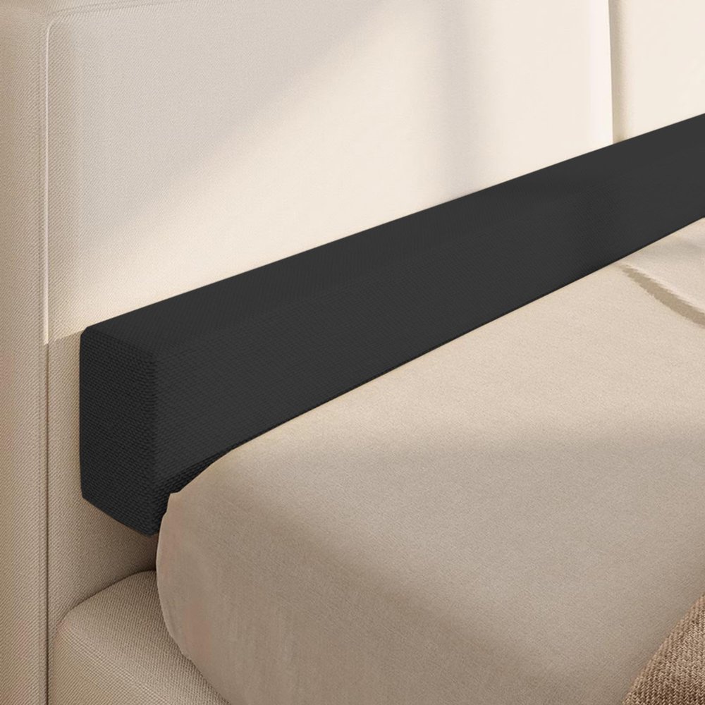 Upholstered Bed Bridge Headboard and Mattress Gap Filler, 120 x 12 x 12 cm
