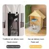 Large Indoor Cat Cage DIY Pet Playpen for Small Animals with Door, 75 x 75 x 54 cm view 3