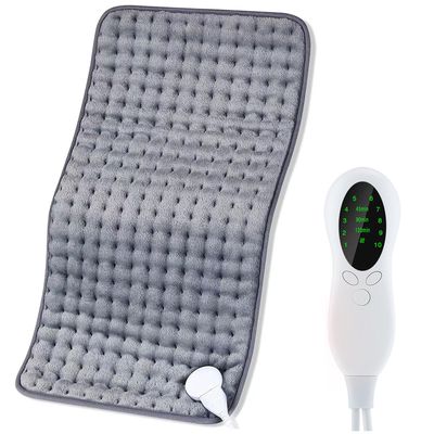 XXXL Heating Pad for Back Pain Relief, 17" x 33" (43 x 84 cm), Gray