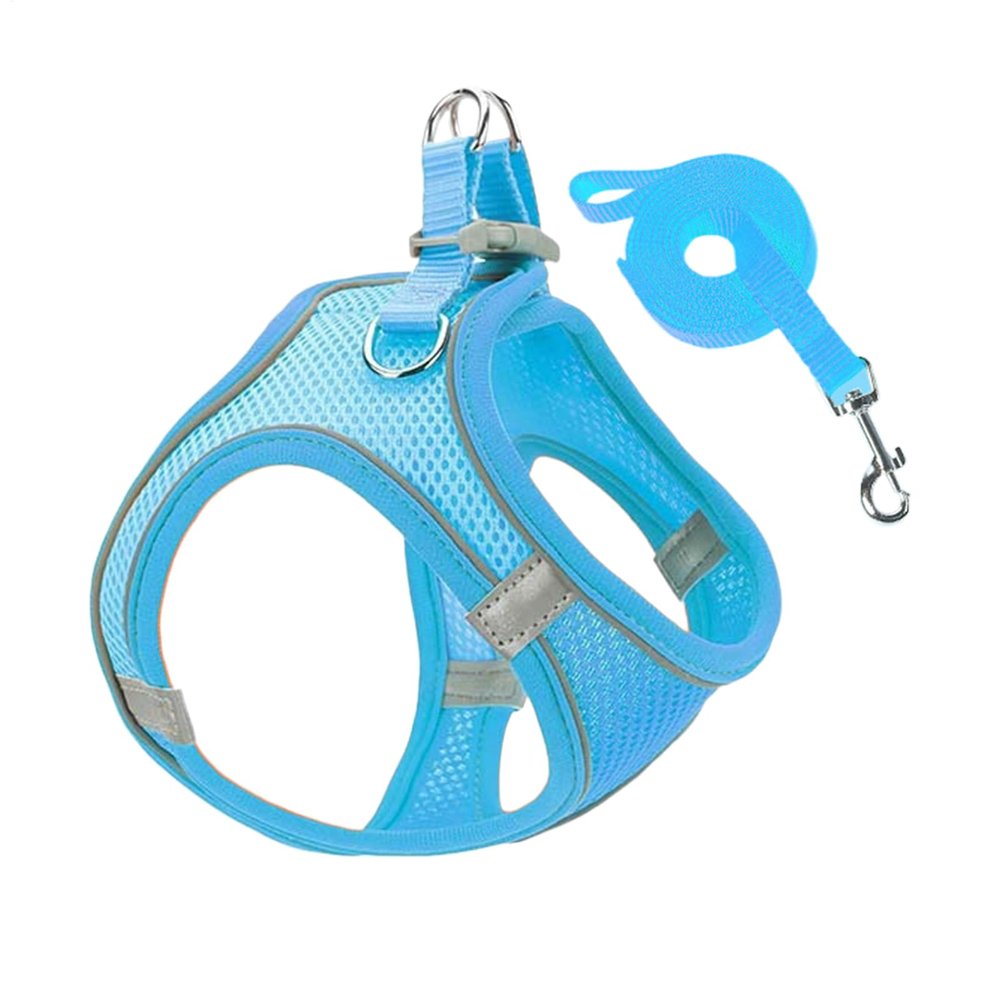 Adjustable Dog Harness with Leash for Puppies and Small Dogs