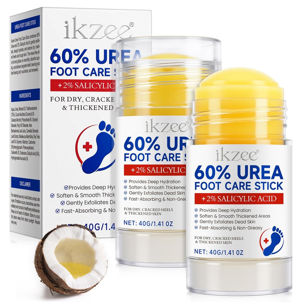 60% Urea Cream for Feet, 2-Pack