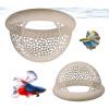 Nsawtasche Aquarium Cave Tunnel 2-Piece Set, Transparent Floating Decor for Betta Fish and Small Aquatic Animals view 1
