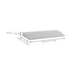 PLAFOPE 4-Piece Door Threshold Ramps for Robot Vacuums, Non-Slip Indoor Ramp, Gray Durable Material view 2