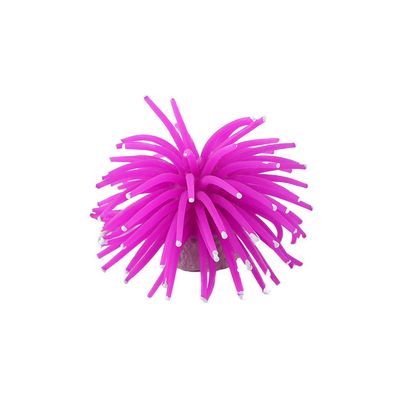 Artificial Aquarium Decoration, Coral, Silicone, Purple