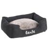 Personalized Fahra Rectangular Dog Bed, 65 × 50 × 20 cm (S), Dark Gray view 1