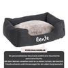 Personalized Fahra Rectangular Dog Bed, 65 × 50 × 20 cm (S), Dark Gray view 4