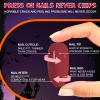 24-Piece Halloween False Nails, Square Black French Press-On Nails with Ghosts and Flowers view 4