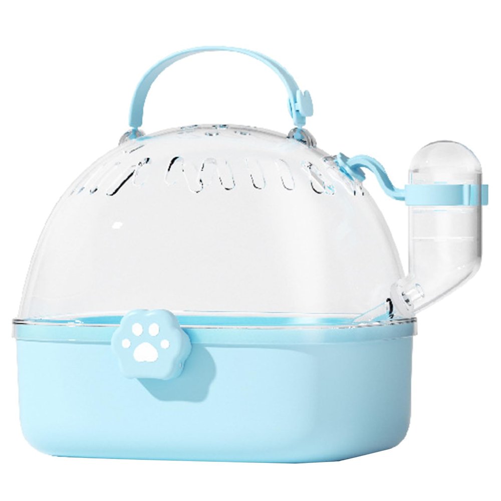 Hamster Cage with Water Bottle, Breathable, for Outdoor Use and Travel, Small Pet Carrier, Dogs, Car