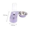 Automatic Pet Food Bowl with Water Dispenser, 1 pc, Purple view 2