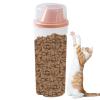 Hermetic Pet Food Container - 2x Transparent Dispensers view 1