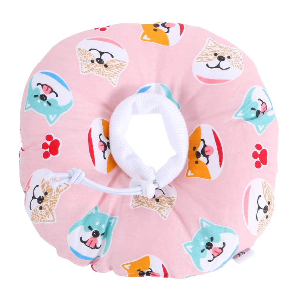 BAZEITFLOW Adjustable Cotton Cat Post-Surgery Cone for Small Animals