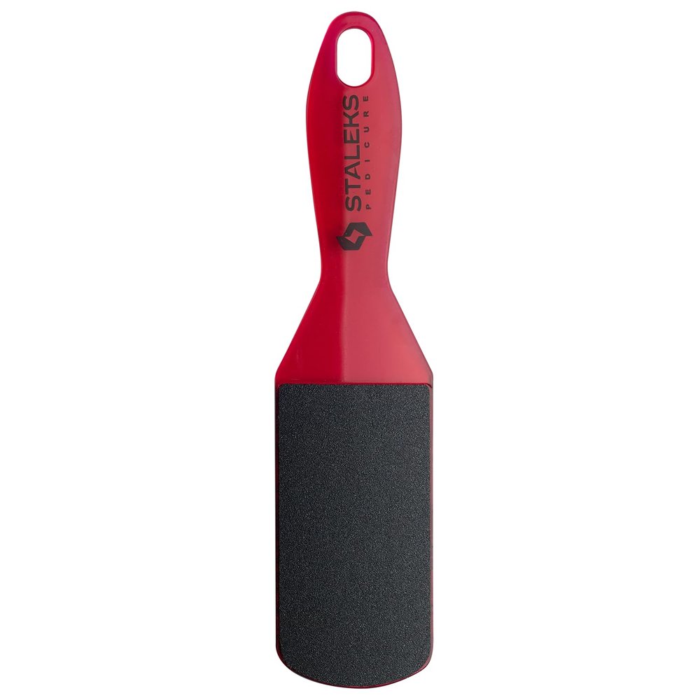 STALEKS PRO Double-Sided Plastic Foot File EXPERT 10 Type 2, #80/#120, Red