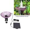 Fockety Solar Birdbath Fountain, Deck-Mounted Birdbath with Adjustable Clamp, Solar Bubbler for Garden, Balcony, Porch, and Outdoor Use (Purple) view 4