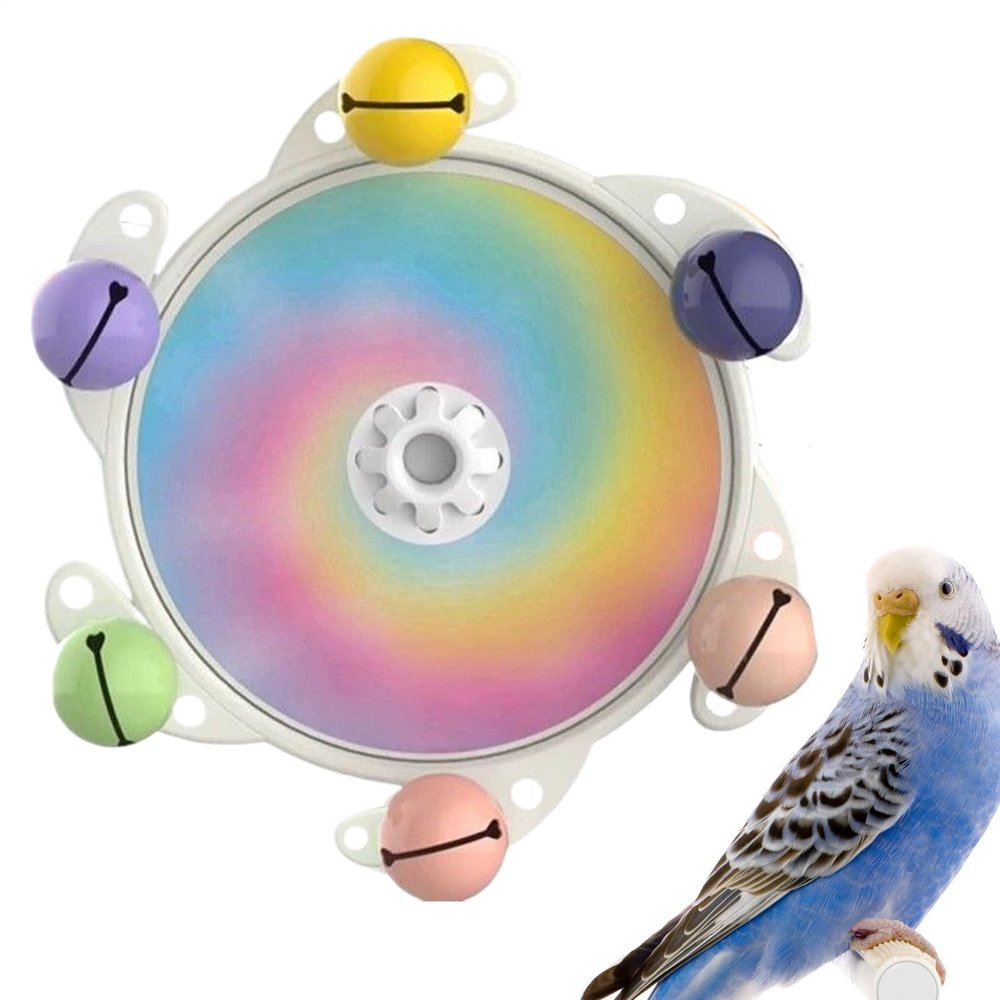 Cage Toy for Parakeets - Interactive Chew Toy with Rotating Function