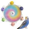 Cage Toy for Parakeets - Interactive Chew Toy with Rotating Function view 1
