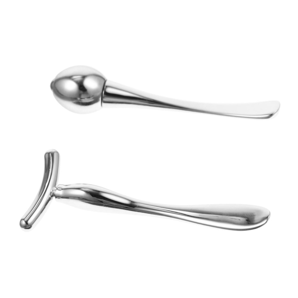 VALICLUD 2-Piece Zinc Alloy Facial Rollers for Eye Care