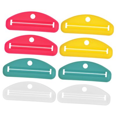 Homoyoyo 8-Piece Plastic Toothpaste Tube Squeezers for Waste Reduction, Bathroom and Travel