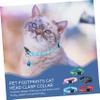 Supvox 5-Piece Nylon Cat Collar Set with Rounded Edges and Colorful Prints for Kittens view 2