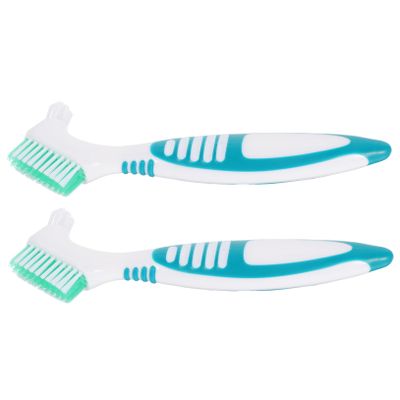 COMPUKAS 2-Piece Double-Sided Turtle Cleaning Brushes, Plastic