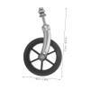 Wheelchair Replacement Wheels with Bearings and Fork Brackets, 1 Set view 2