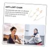 NOLITOY Fashionable Copper Headphone Chain for Wireless Earbuds, Flexible and Easy to Use, Gold view 2