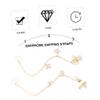 NOLITOY Fashionable Copper Headphone Chain for Wireless Earbuds, Flexible and Easy to Use, Gold view 4