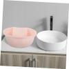 Household Plastic Laundry Wash Basin, Pink view 2