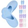Non-Slip Disposable Guest Slippers for Women, 12 Pairs, Coral Fleece view 1