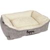Mainely Personalized Zupo Rectangular Dog Bed 90x65x25 cm Gray view 1
