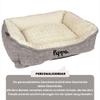 Mainely Personalized Zupo Rectangular Dog Bed 90x65x25 cm Gray view 4