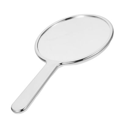 EPIGEIST Hand Mirror with Handle and Magnification, Silver Lightweight ABS Makeup Mirror for Makeup and Lipstick Application