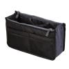 Women's Nylon Cosmetic Bag, Travel Organizer Tote, Large Liner, Black view 1