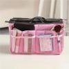 Women's Nylon Cosmetic Bag, Travel Organizer Tote, Large Liner, Black view 4