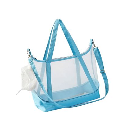 Nylon Mesh Pet Carrier with Ventilated Design for Cats, Travel and Outdoor Use