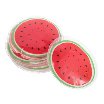 MUCKLILY Reusable Cooling Eye Pads, 6 Small Round Packs with Adhesive Surface