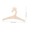 Parliky 5-Piece Wooden Clothes Hangers with Crown Motif for Nursery and Baby Clothes view 2