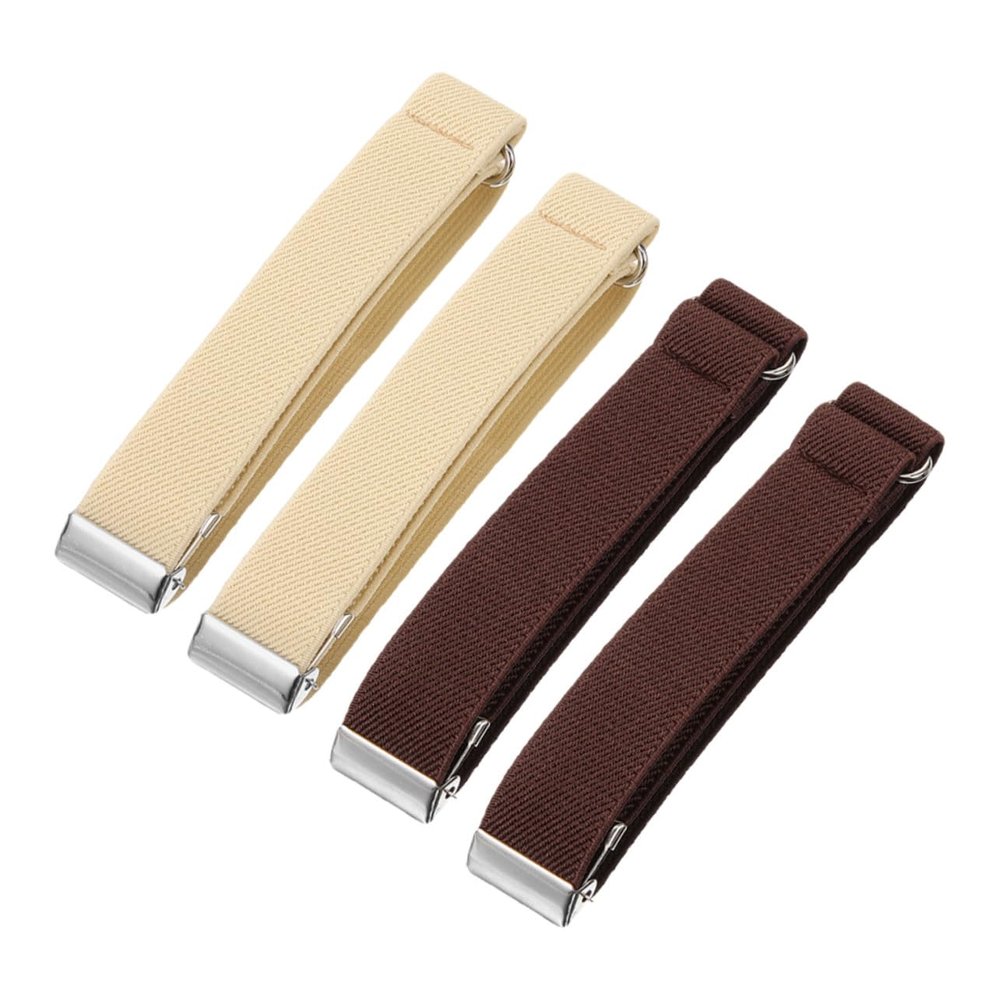 HONITANO Elastic Sleeve Garters, Comfortable Fit, 2 Pairs, Polyester and Rubber, Adjustable Design for Men and Women, Sport and Travel