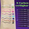 Erinde Black Eyeliner, Waterproof & Smudge-Resistant, Quick-Drying, Long-Lasting, Highly Pigmented, Precision Multiuse Eyeliner Pen for Carnival & Cosplay, Vegan #12 view 3